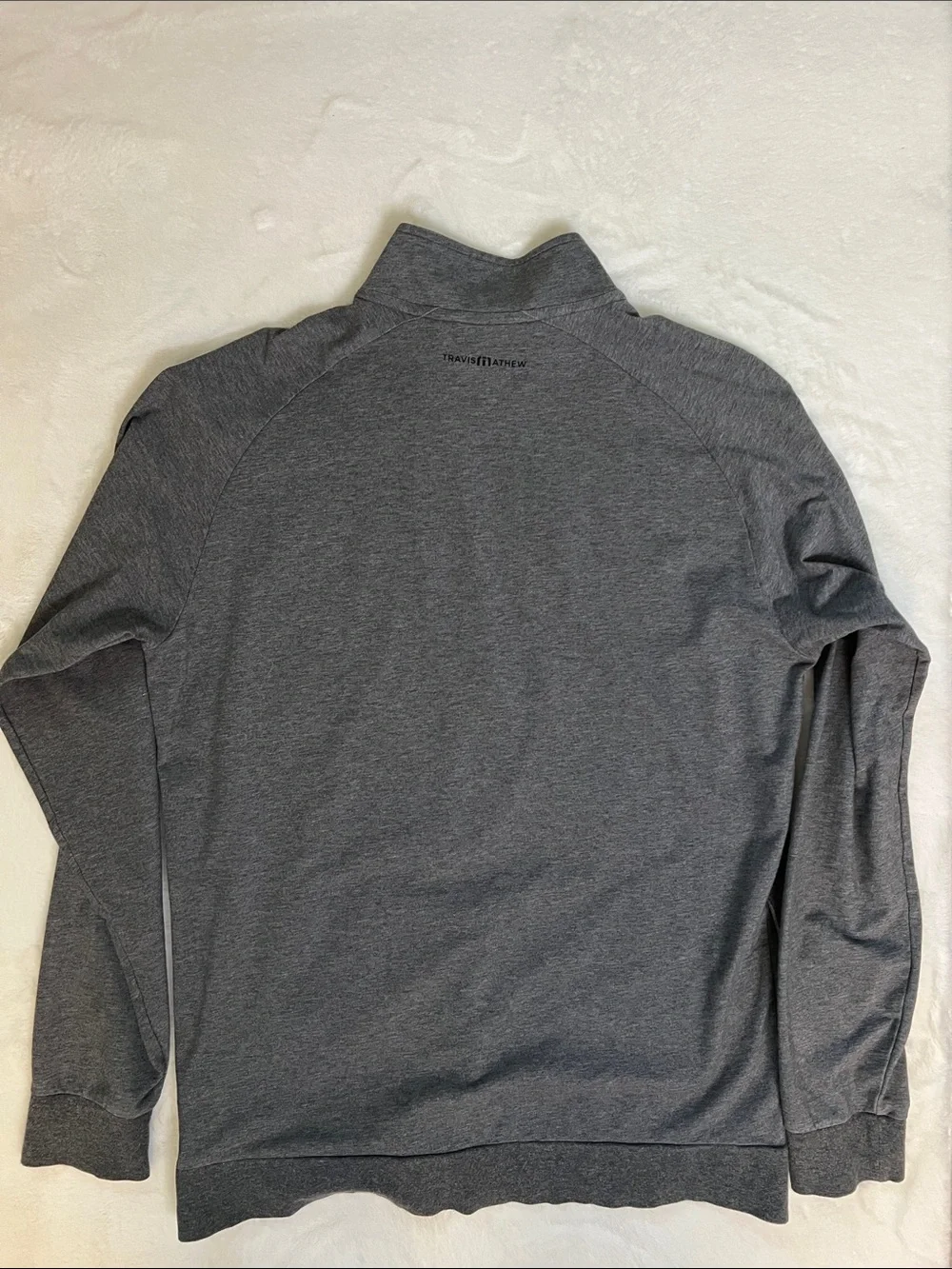 Travis Mathew Zachary Half Zip Pullover Gray Size M